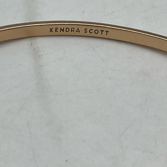 Kendra Scott Edie Rose Gold Ivory Mother of Pearl Cuff Adjustable Bracelet - Picture 11 of 16